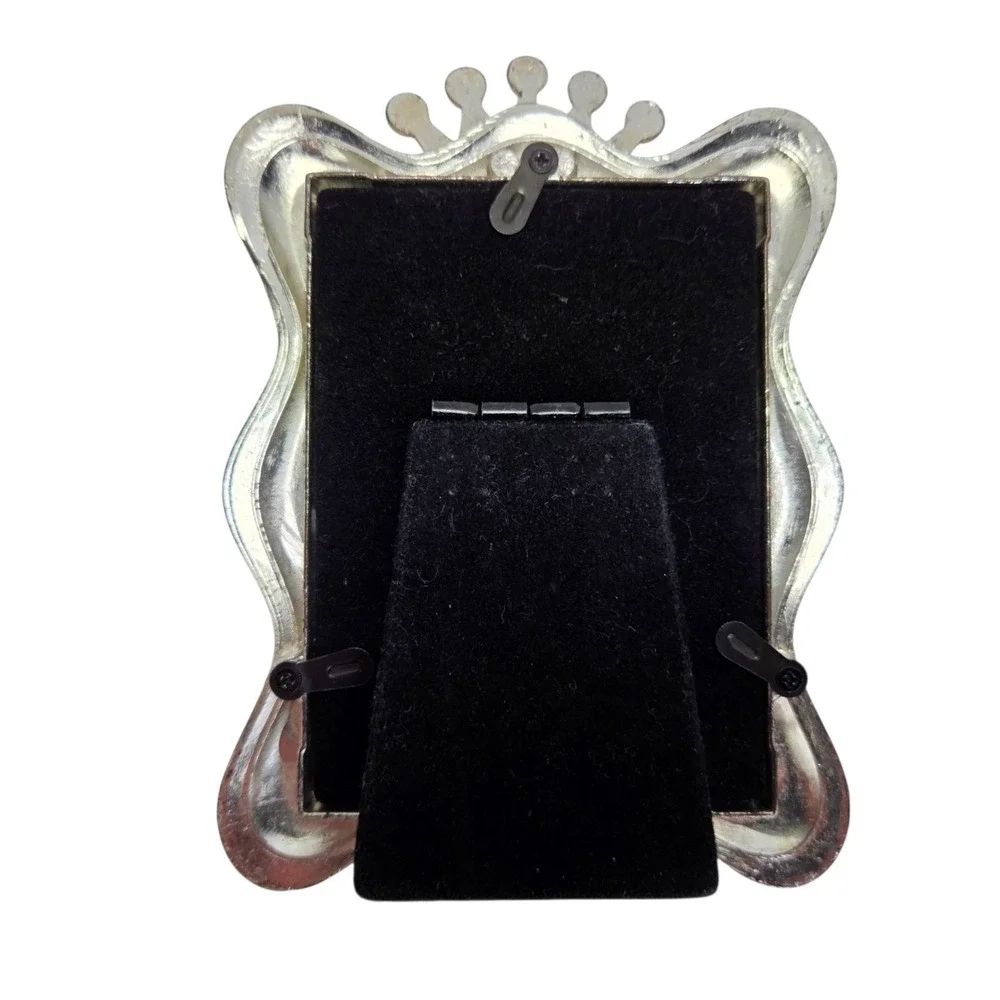 Petite Princess Crown Enamel Picture Photo Frame Girls Room Baby Decor READ